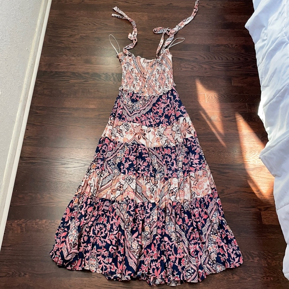 Abel the Label spaghetti strap maxi dress M